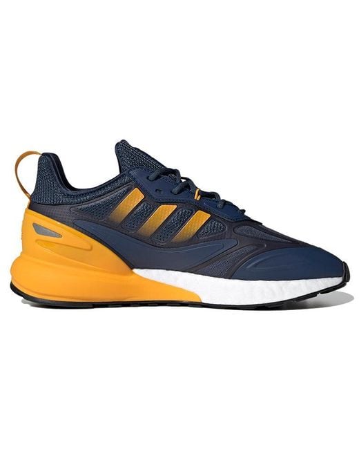 Adidas Blue Zx 2K Boost 2.0 'Crew Semi Solar' for men