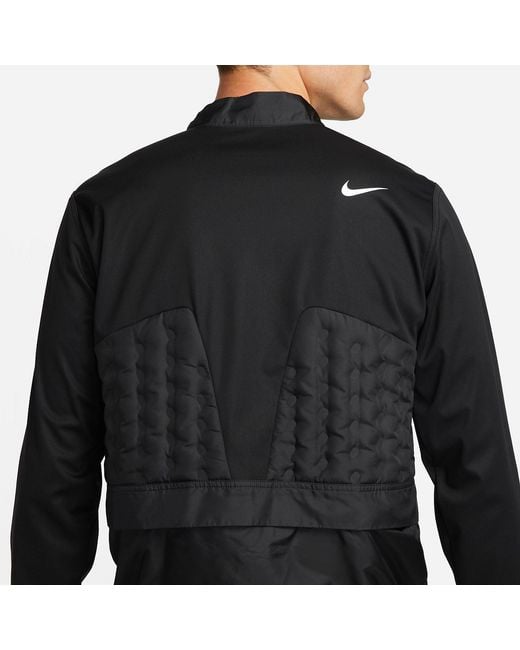 Nike Black Golf Therma-Fit Adv Repel 1/2 Zip Jackets for men