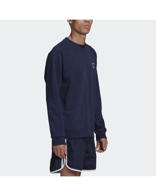 Adidas Blue Originals X Human Made Sweatshirt for men