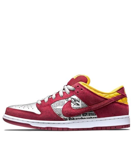 Nike Red Sb Dunk Low Premium Qs 'Crawfish' for men
