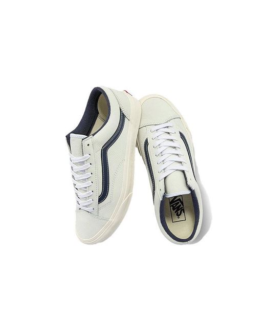 Vans White Style 36 Low Tops Skateboarding Shoes Contrasting Colors for men