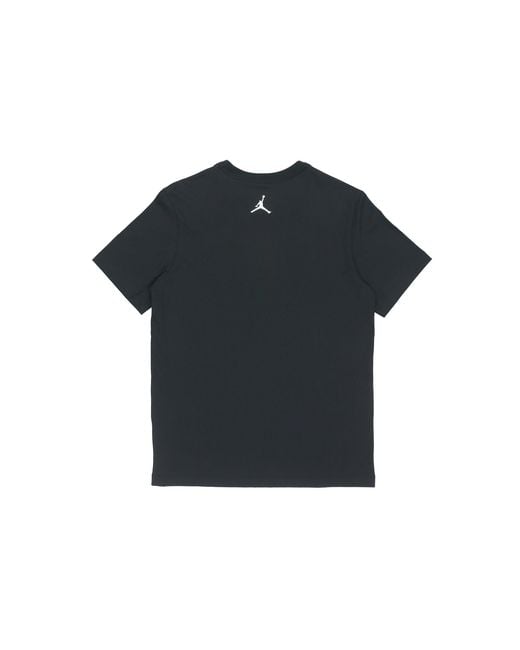 Nike Black Running Training Casual Round Neck Cartoon Printing Short Sleeve for men