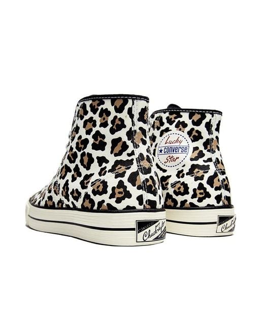 Converse Black Chuck 70 Hi 'Lucky Star Leopard' for men