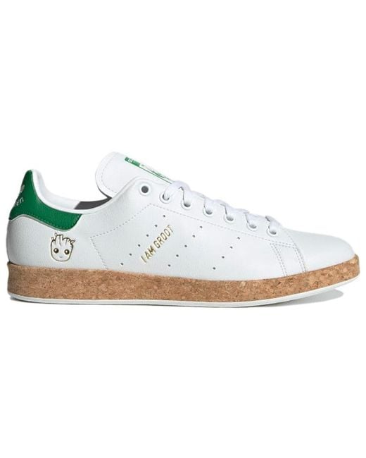 Adidas White Marvel X Stan Smith 'I Am Groot' for men