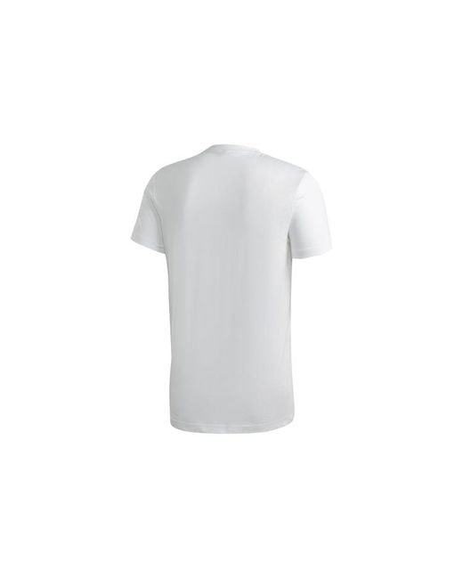 Adidas White Pattern Printing Short Sleeve for men