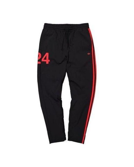 Adidas Black Originals X 424 Track Pants Crossover Asymmetric Sports Pants for men