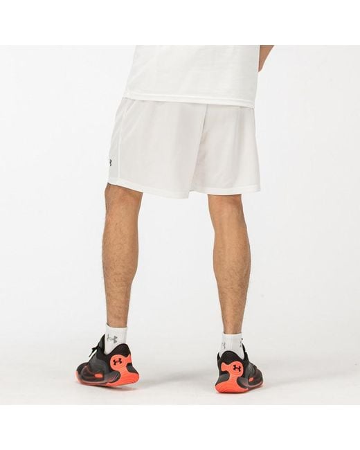 Under Armour White Athletic Shorts for men