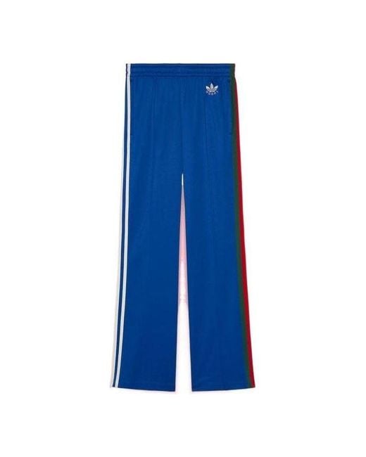 Gucci Blue X Adidas Flared Jogging Pants 'Cobalt'