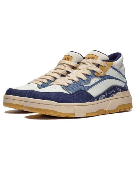 Li-ning Blue Wave Mid Classic Skate Shoes for men