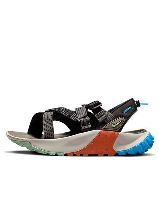 Nike Black Oneonta Sandal Cobblestone' for men
