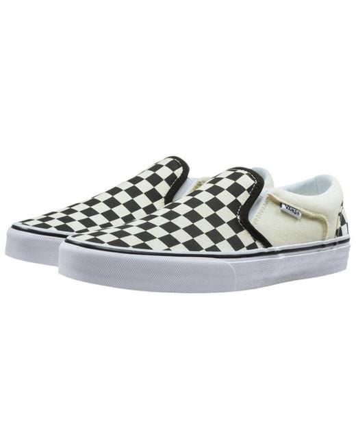 Vans Black Asher 'Checkerboard' for men