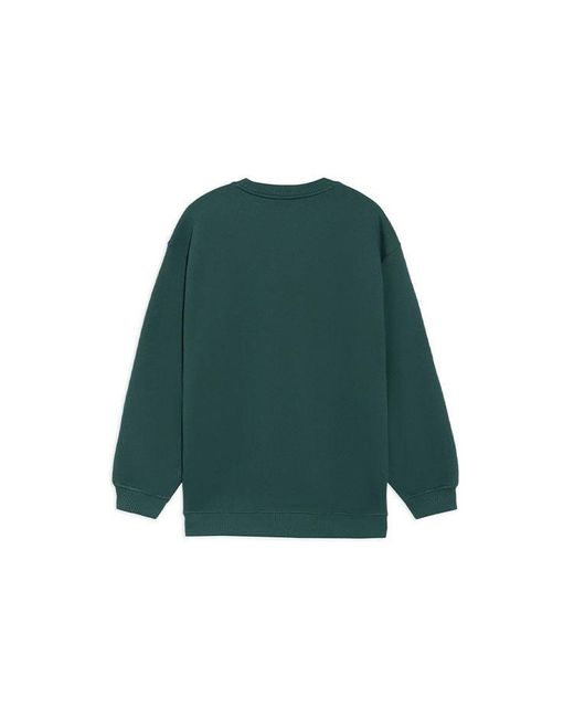 Li-ning Green Badfive Sports Basketball Series Printing Loose Round Neck Pullover 'Dark' for men