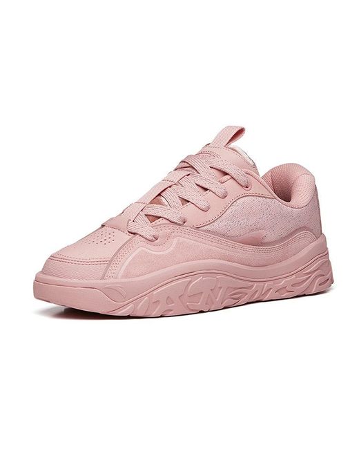 Anta Pink Authentic Low-top Sneaker for men