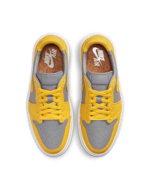 Nike Yellow (Wmns) 1 Elevate Low 'Cement Varsity Maize'