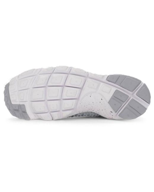 Nike Gray Air Footscape Magista Flyknit 'Wolf' for men