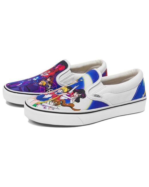 Vans Blue Sailor Moon X Classic Slip-On Comfycush 'Pretty Guardian' for men
