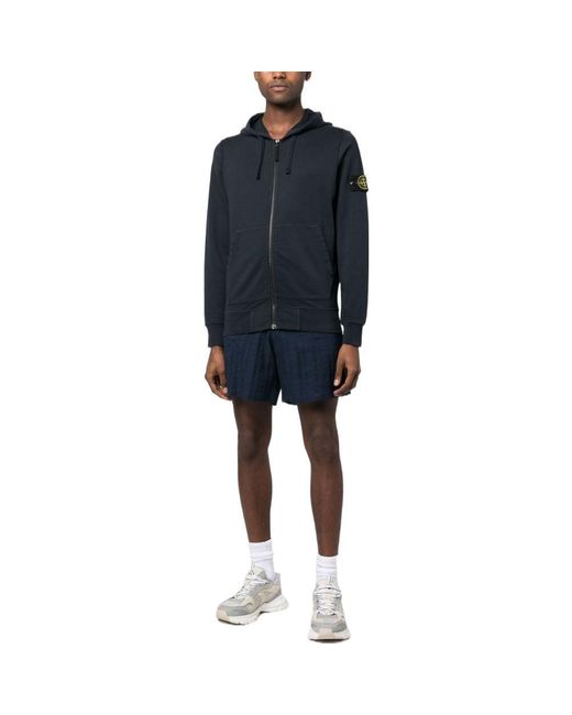 Stone Island Blue Full Zip Jacket for men