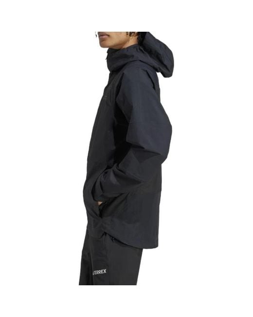 Adidas Blue Terrex Xploric Rain.Rdy Hiking Jacket for men