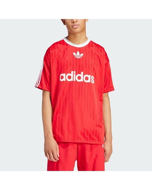 Adidas Red Adicolor T-shirt for men
