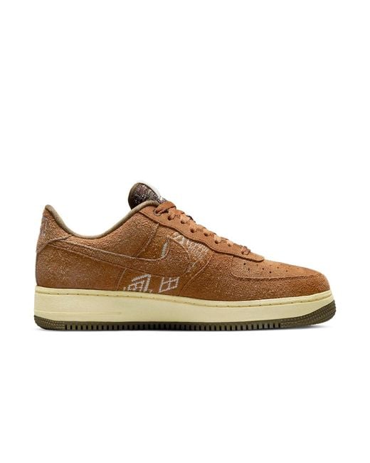 Nike Brown Air Force 1 Low 'Nai-Ke for men