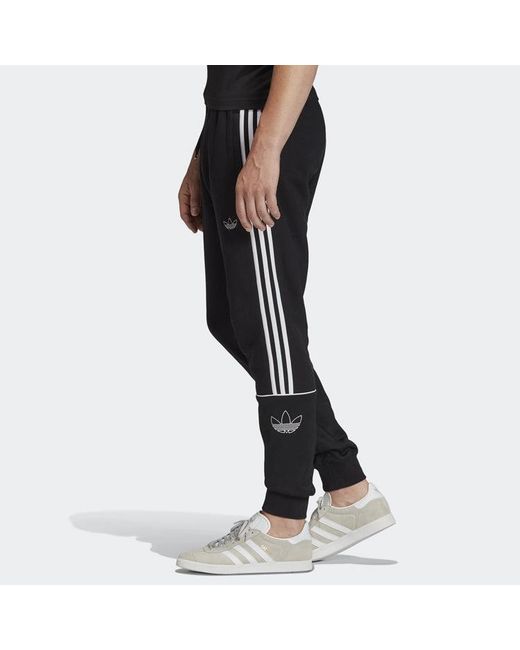 Adidas Black Originals Outline Sp Ft Sports Pants for men