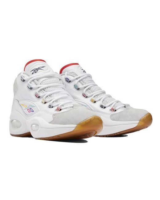 Reebok White Question Mid 'International Hoops'