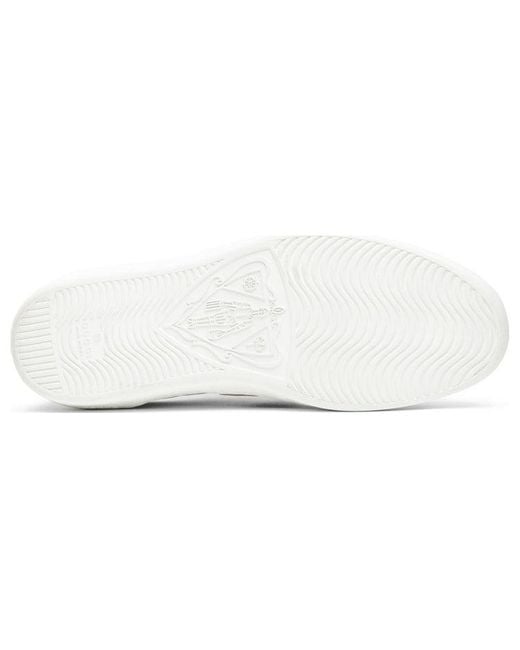 Gucci White Stripe Leather Sneaker for men