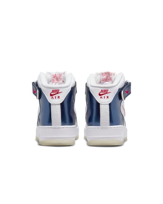 Nike Blue Air Force 1 Mid Qs Sneaker for men