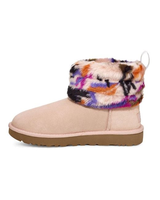 Ugg Pink (Wmns) Fluff Mini Quilted Motlee