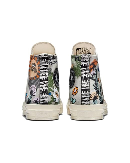 Converse Blue Chuck 70 High 'Floral' for men