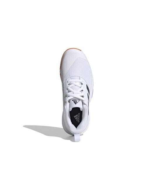 Adidas White Essence Indoor Low Tops Badminton Shoe for men