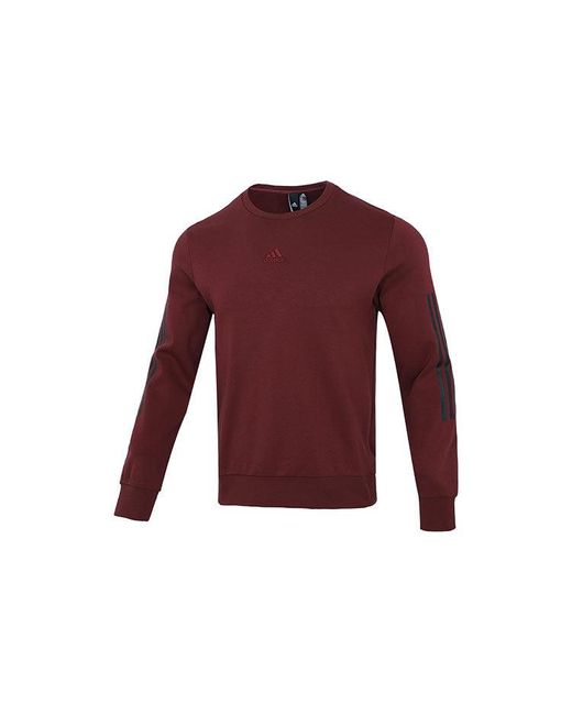 Adidas Red Cny Gfx Crew2 Pullover Sports Dark for men