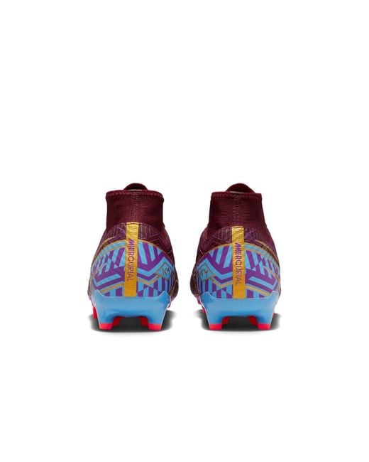 Nike Red Kylian Mbapp X Mercurial Superfly 9 Academy Fg Mg 'Dark Beetroot' for men