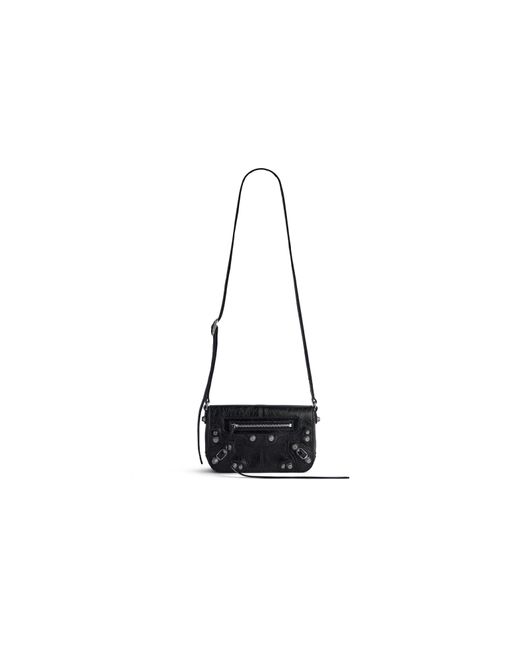 Balenciaga Black Le Cagole Mini Flap Bag for men