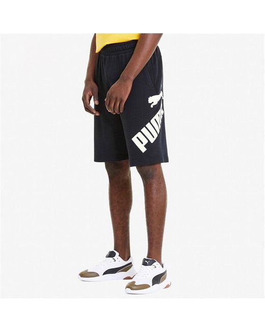 PUMA Black Sport Style Sweat Shorts for men