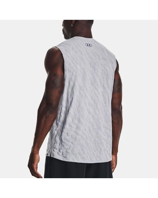 Under Armour Gray Project Rock Sleeveless Tank '' for men