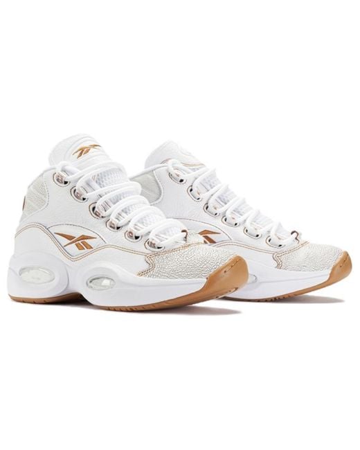 Reebok White Question Midv for men