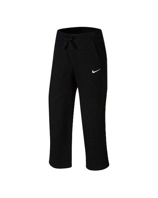 Nike Black Sportswear Phoenix Fleece High-waisted Wide-leg Sweatpants