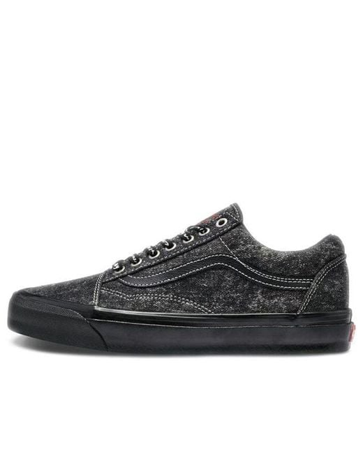 Vans Black Raised By Wolves X Og Old Skool Lx 'Acid Wash Denim' for men
