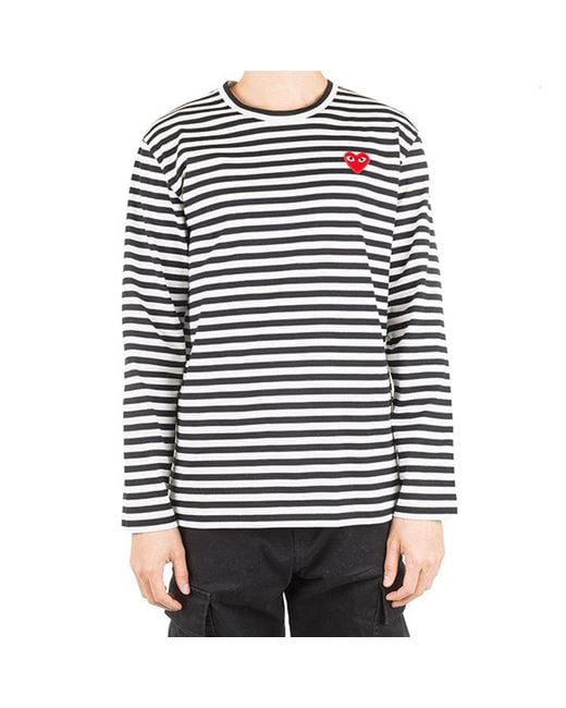COMME DES GARÇONS PLAY Black Cdg Play Striped for men