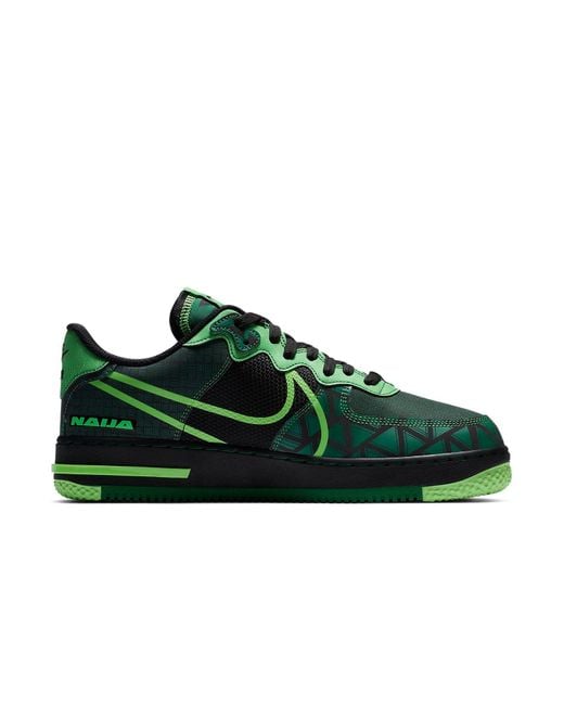 Nike Green Air Force 1 React 'Naija' for men