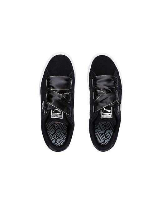 PUMA Black (Wmns) Suede Heart Galaxy