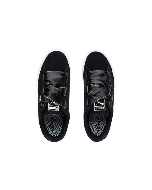 PUMA Black (Wmns) Suede Heart Galaxy