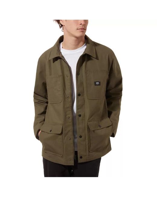 Vans Green Cargo Casual Hooded Jacket for men