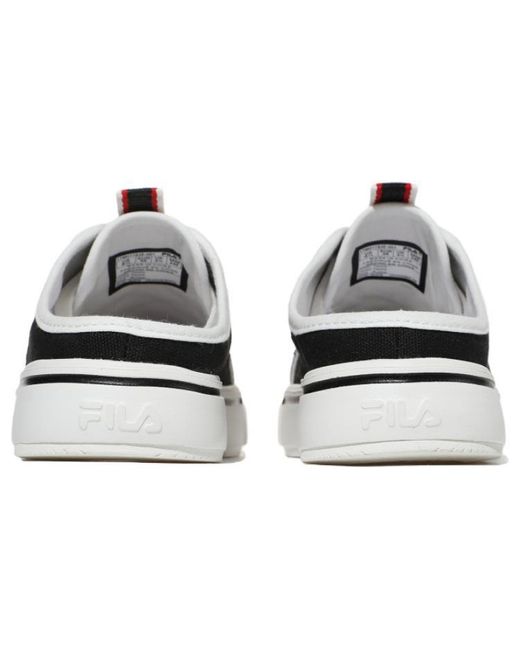 Fila Black Low Top One Pedal Skate Shoes Korean Version