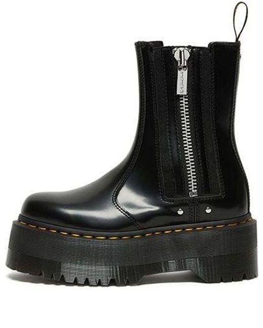 Dr. Martens Black (Wmns) 2976 Max Leather Platform Chelsea Boots
