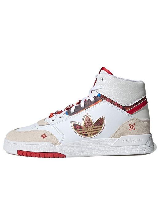 adidas Originals Drop Step Xl Cny Sneaker White/red | Lyst
