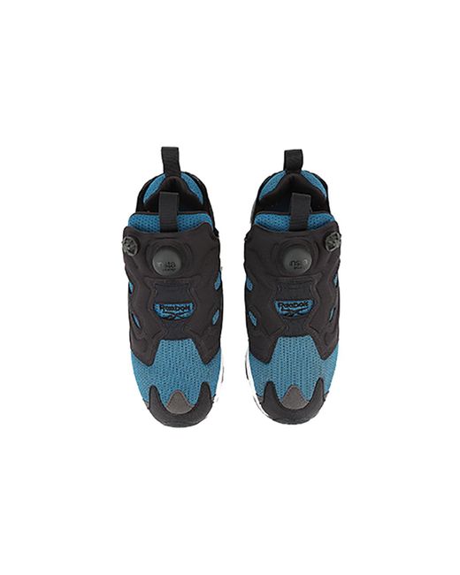 Reebok Blue Instapump Fury Og Hollow Out Shock Absorption Non-Slip Shoes/Sneakers Splicing for men