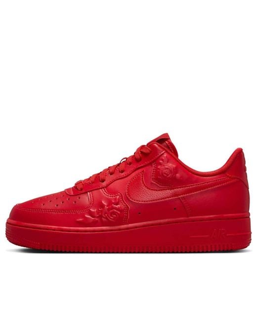 Nike Red (Wmns) Air Force 1 Roses'