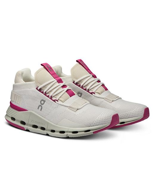 On Shoes White (Wmns) Cloudnova 'Undyed Carnation'